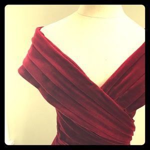 Tadashi velvet maxi formal 2-piece.